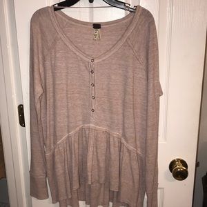 Free People long sleeve shirt